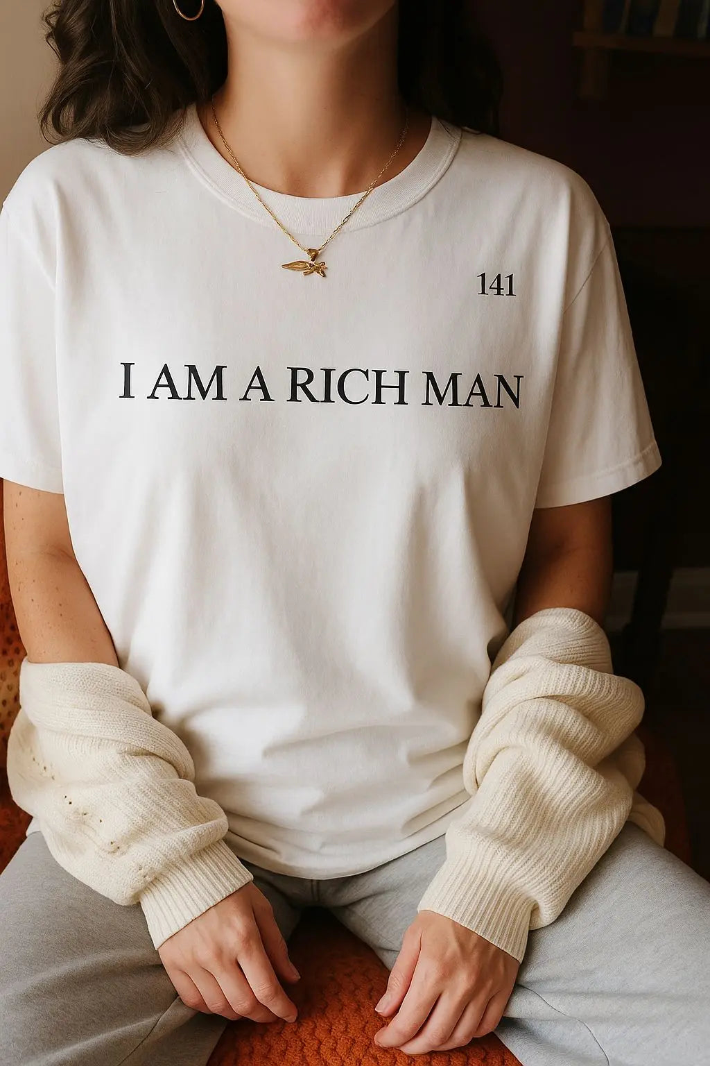 141 – "I Am a Rich Man" T-Shirt Women Edition 141 Clothing