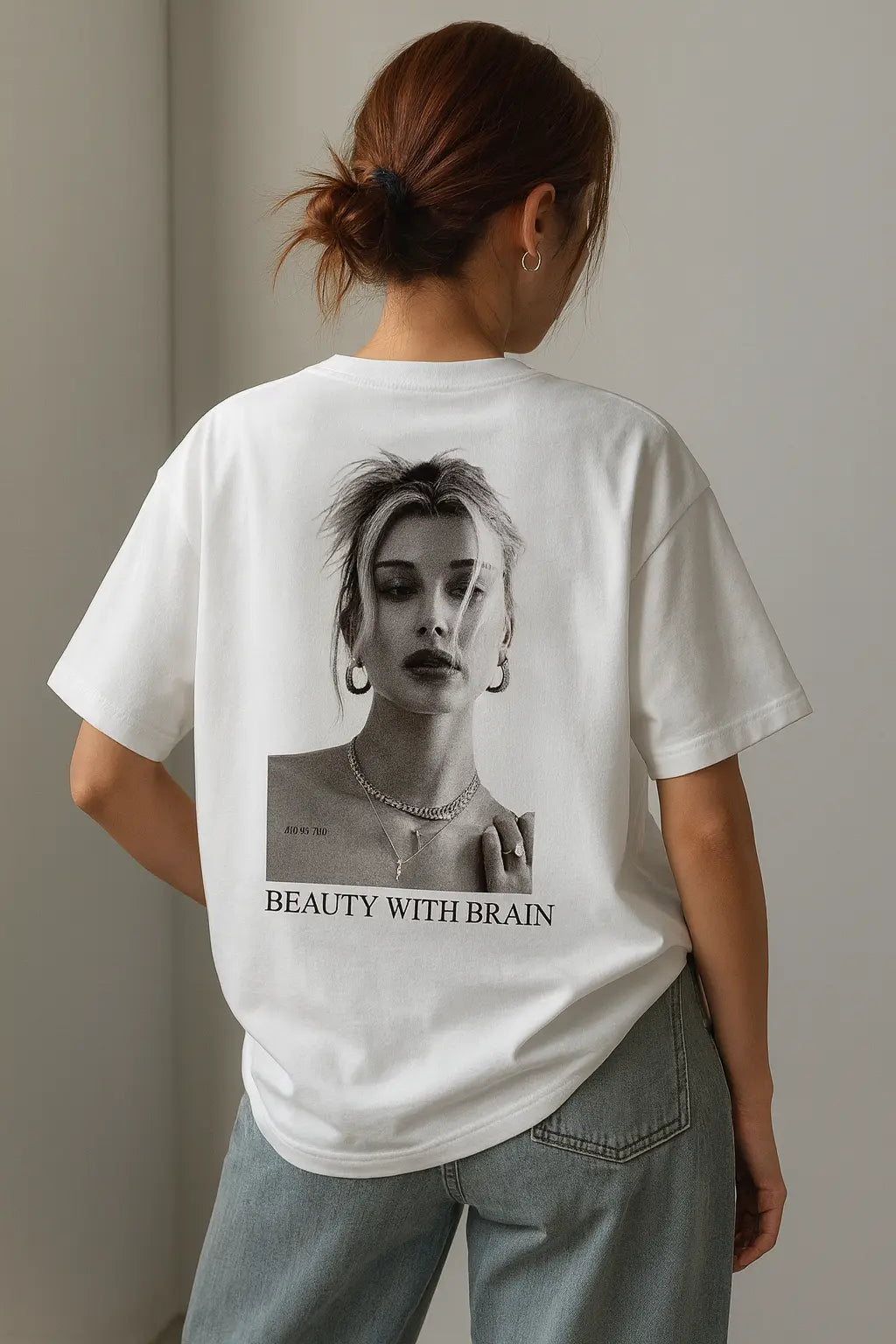 141 – Beauty With Brain T-Shirt for Women 141 Clothing