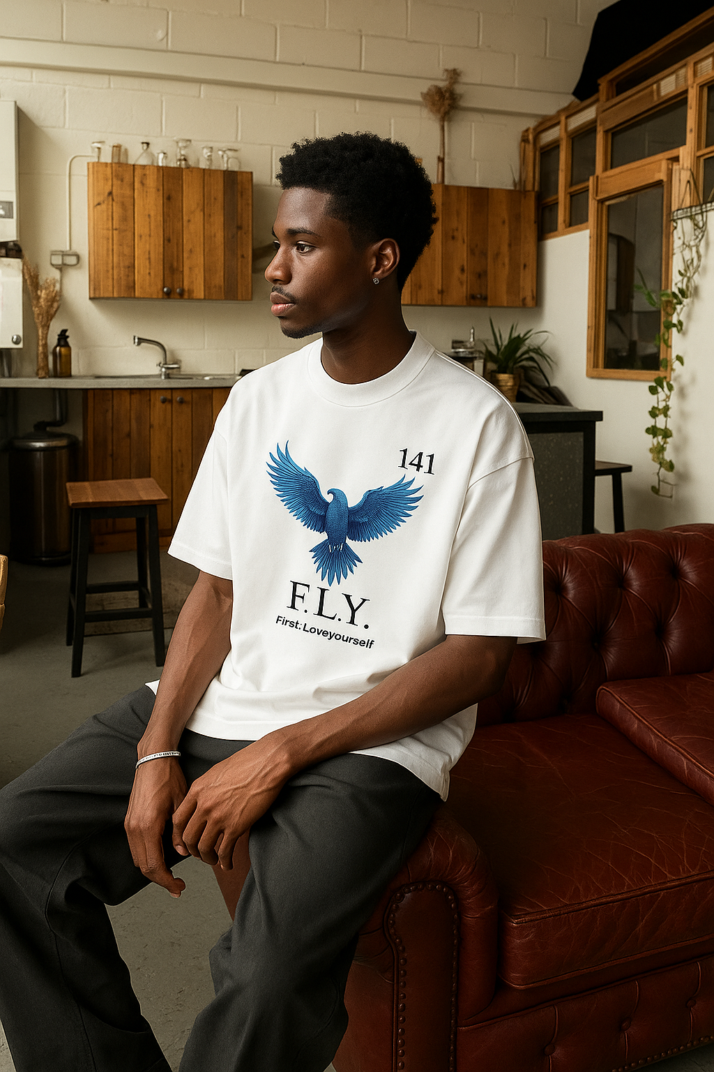 141 - Fly Paradise Graphic T-Shirt White